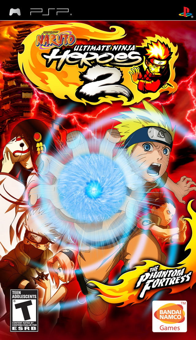 Naruto: Ultimate Ninja Heroes 2 PSP game, action-packed anime fighting, for PlayStation Portable enthusiasts
