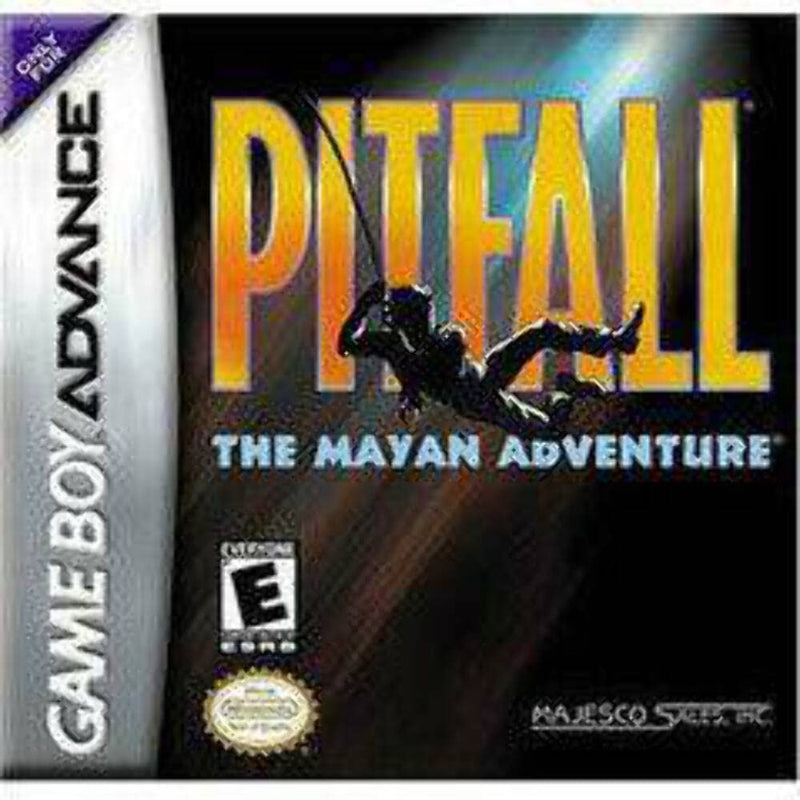 Pitfall The Mayan Adventure GBA game cartridge, classic platformer for Game Boy Advance, vibrant cover art