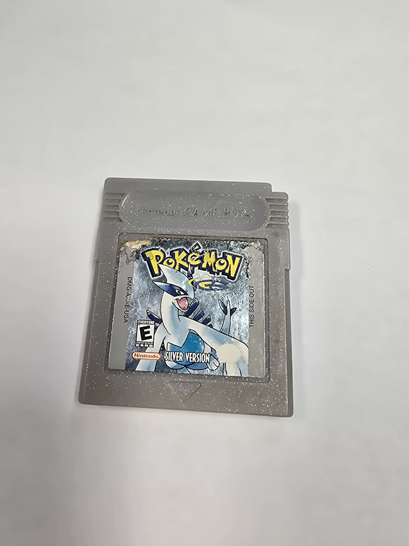 Pokemon Silver Gameboy Color cartridge, classic 90s RPG for handheld gaming, mint condition
