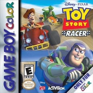 Buy Toy Story Racer GBC VG, a vintage Game Boy Color racing game with vibrant graphics and beloved characters