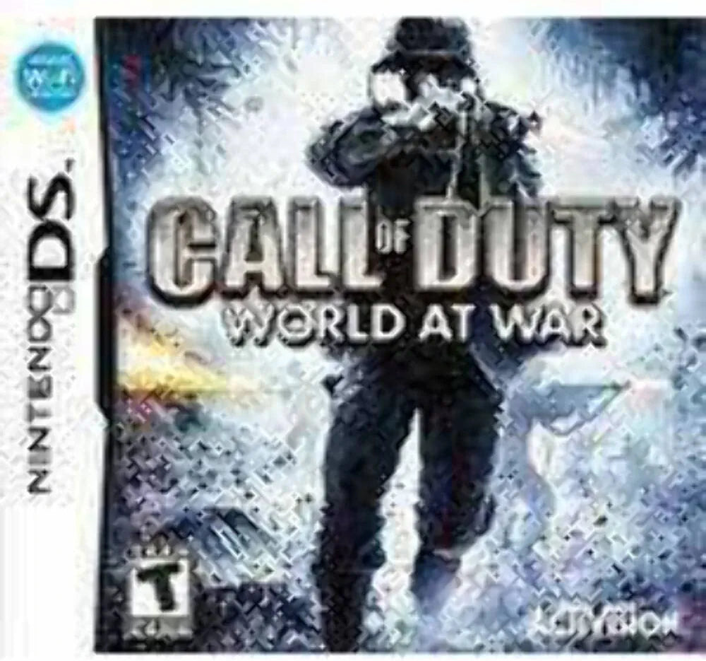 Call Of Duty: World At War for Nintendo DS – game cartridge, handheld World War II shooter with immersive missions.