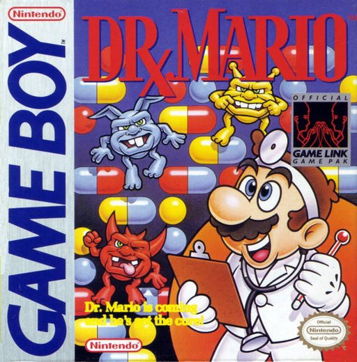 Vintage Dr.mario | GB game cartridge, classic 90s puzzle, red label, for Game Boy enthusiasts