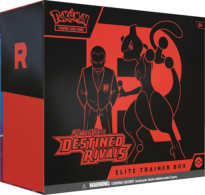 New Destined Rivals Elite Trainer Box, exclusive collectible card game set, sealed and mint condition