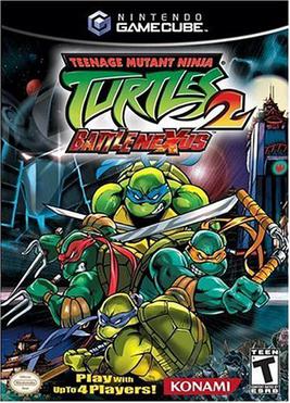 Teenage Mutant Ninja Turtles Battlenexus Gamecube, vintage action-adventure video game, collectible edition