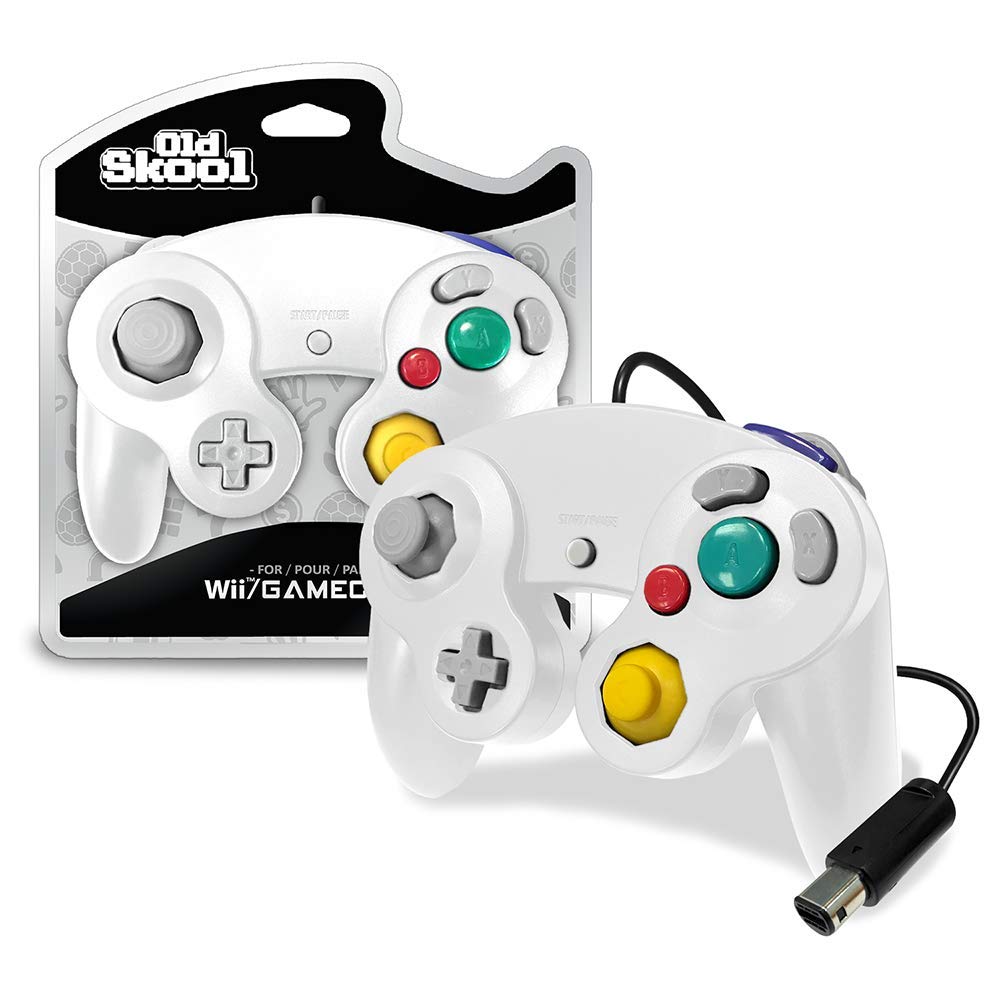 Old Skool Wired Gamecube Controller - classic wired gamepad for Nintendo GameCube with retro design.