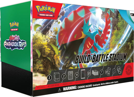 Buy now Paradox Rift Build & Battle Stadium Pokemon set, new interactive game for kids, collector's edition