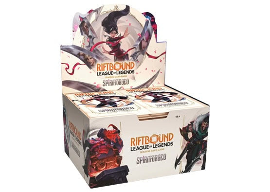 Riftbound Spiritforged Booster Box by Riftbound, New sealed booster box for collectors and gameplay.