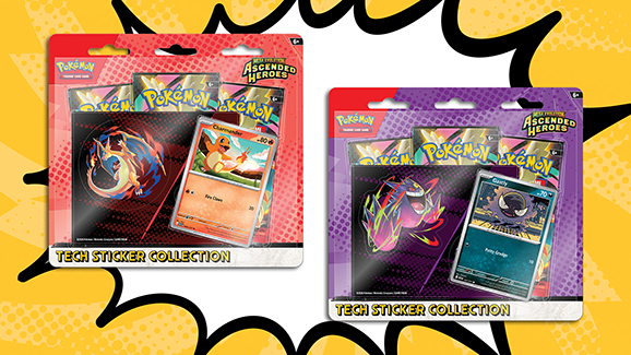 Ascended Heroes Tech Sticker Collection: 3-Booster Pack, New - tech-themed stickers for fans.