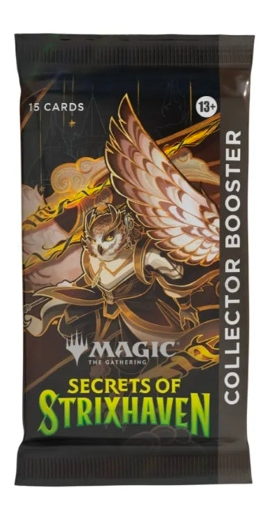Secrets Of Strixhaven Booster Pack Collector Edition for Magic: premium foil cards, rare pulls, sealed booster pack.