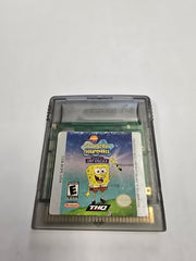 Spongebob Squarepants Legend of the Lost Spatula GBC game cartridge, vibrant yellow, for Game Boy Color collectors
