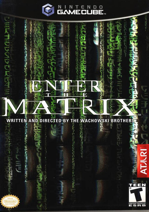 Enter The Matrix Gamecube action-adventure game, vintage 2003, black disc case edition