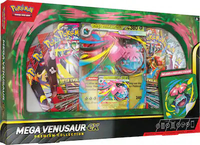 Mega Venusaur Premium Collection EX Box Pokemon, new, collectors edition with promo cards
