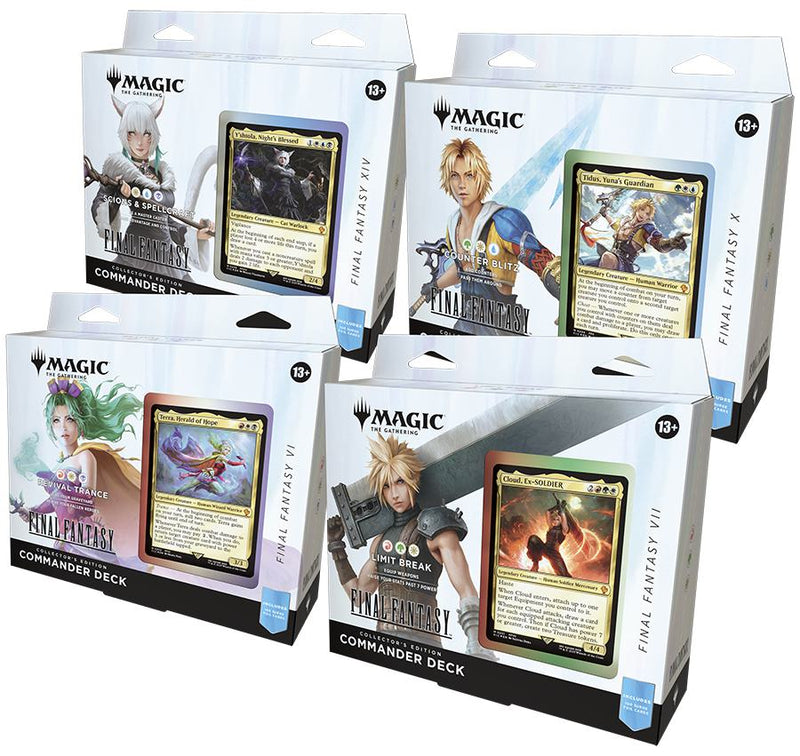 New Single Final Fantasy Commander Deck MTG, exclusive collectible card game, sealed pack