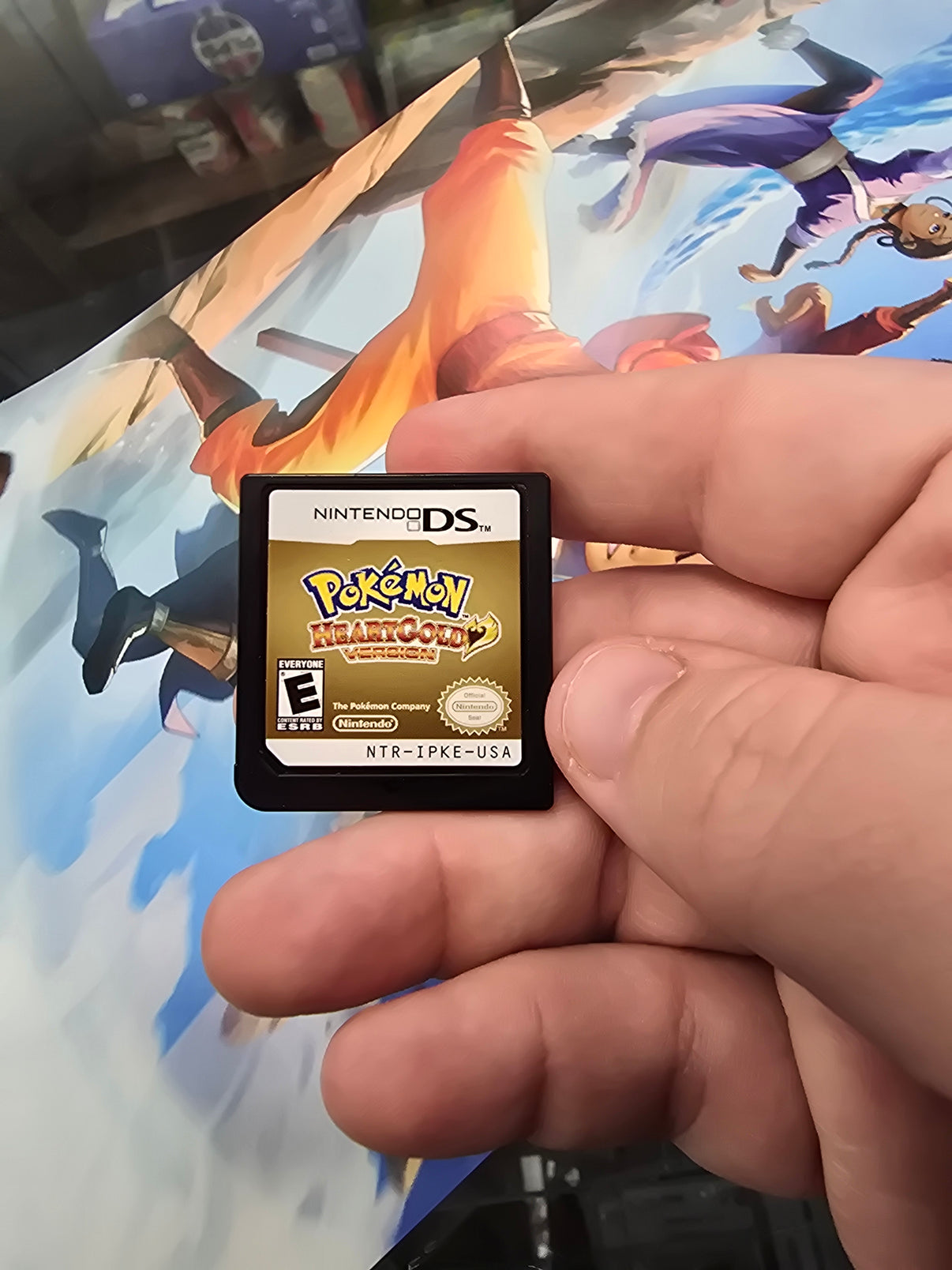 Pokemon HeartGold Version for Nintendo DS cartridge, classic RPG remake in the Johto region.