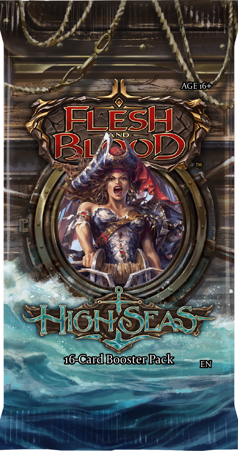 Flesh and Blood HighSeas Booster Pack | Exclusive collectible card game pack, vibrant artwork, for strategic play enthusiasts