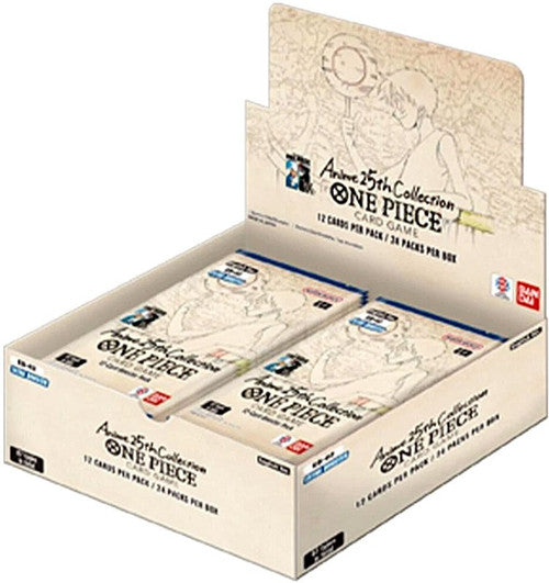 One Piece Extra Booster 02 Anime 25th Collection Booster Box, new, sealed collectible card game pack for fans