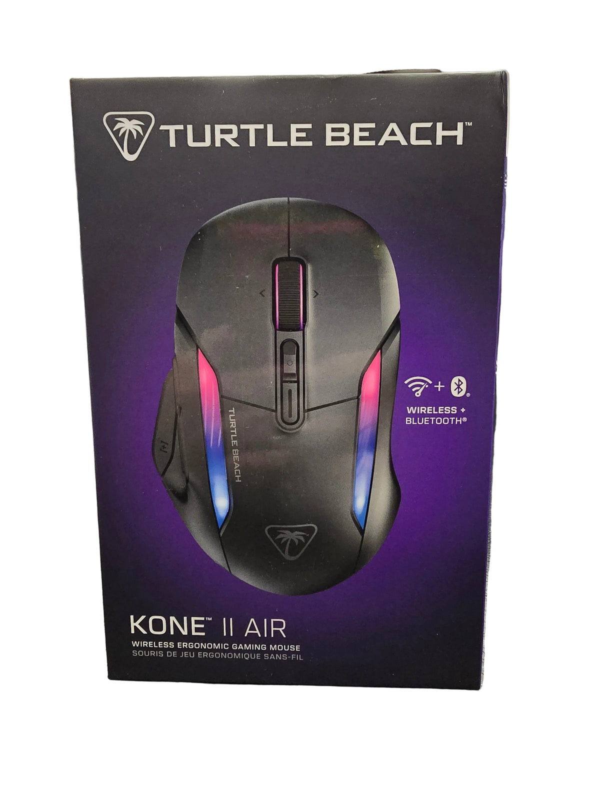 Kone II Air Wireless Mouse by Turtle Beach - wireless ergonomic gaming mouse with RGB lighting, new