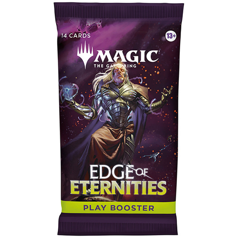 Magic: The Gathering Edge Of Eternities Booster Pack, collector's edition with rare cards, strategy game accessory