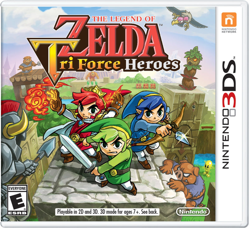 The Legend of Zelda Triforce Heroes 3DS game, action-adventure multiplayer for Nintendo console