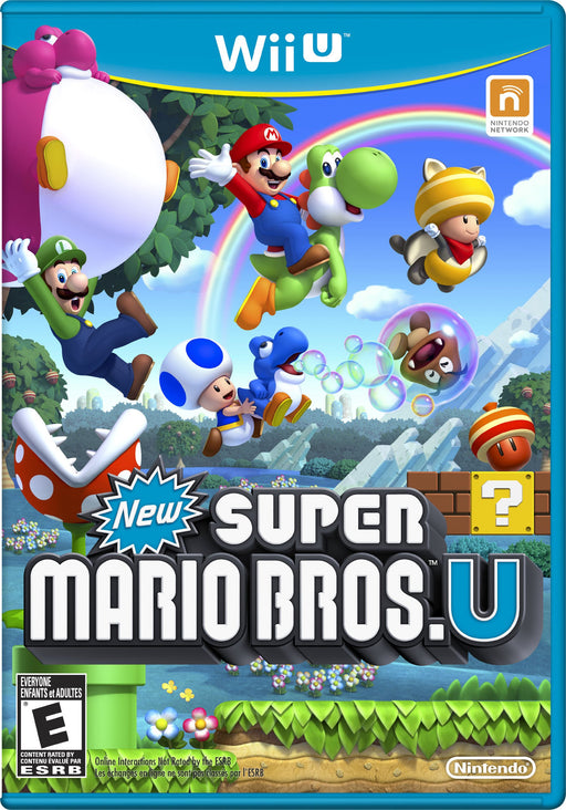 New Super Mario Bros.U Wii U game, family-friendly multiplayer platform adventure, vibrant graphics