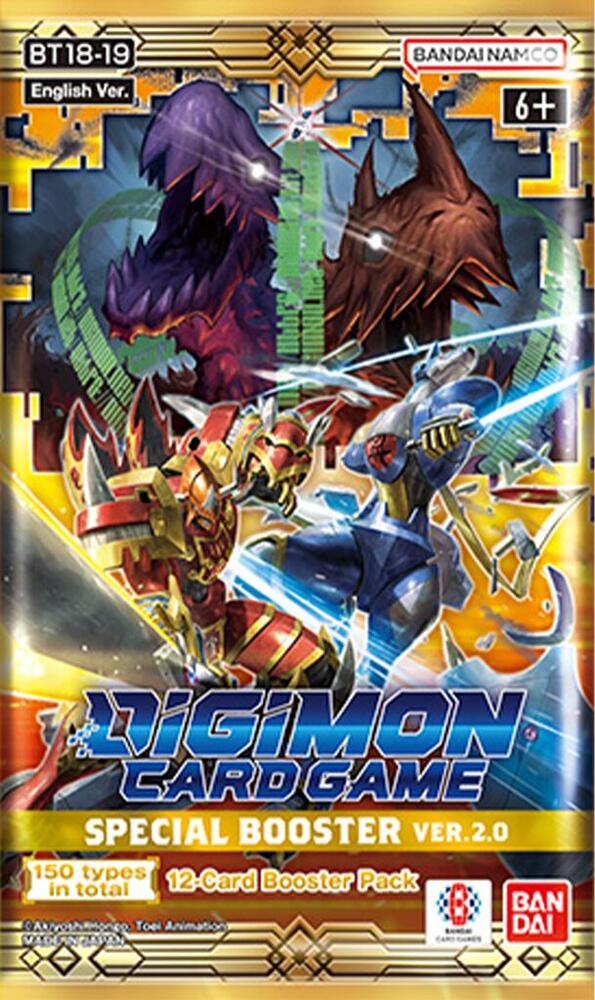 Buy new Special Booster ver 2.0 Booster Pack for Digimon TCG, featuring rare cards and exclusive artwork, collectible.
