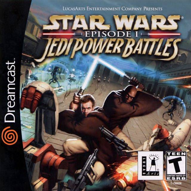 Star Wars Episode 1 Jedi Power Battles Dreamcast game, vintage sci-fi action, collectible condition