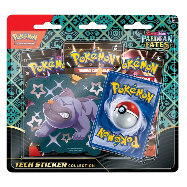 Buy now Paldean Fates 3-booster Blister new Pokemon pack, featuring rare cards, perfect for collectors and gamers