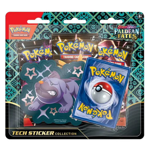 Buy now Paldean Fates 3-booster Blister new Pokemon pack, featuring rare cards, perfect for collectors and gamers