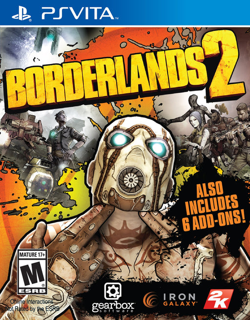 Borderlands 2 PS Vita game, action-packed RPG shooter, vibrant graphics, portable gaming experience