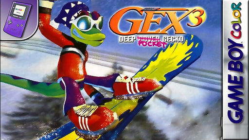 Gex 3 Deep Pocket Gecko | GBC vintage game cartridge for Game Boy Color, collectible condition