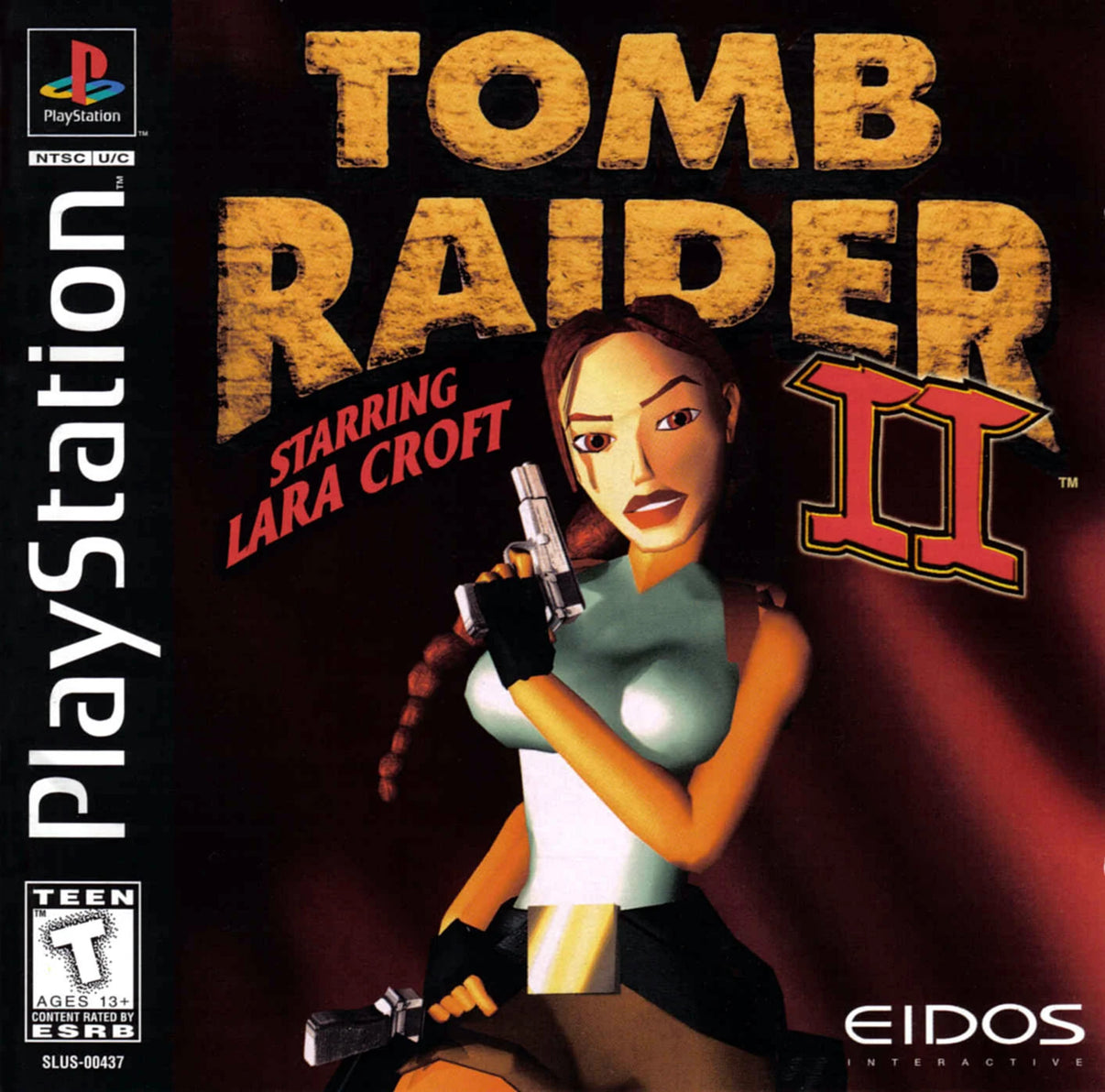 Tomb Raider 2 | PS1 game disc with Lara Croft, classic action-adventure title for PlayStation 1, authentic retro packaging
