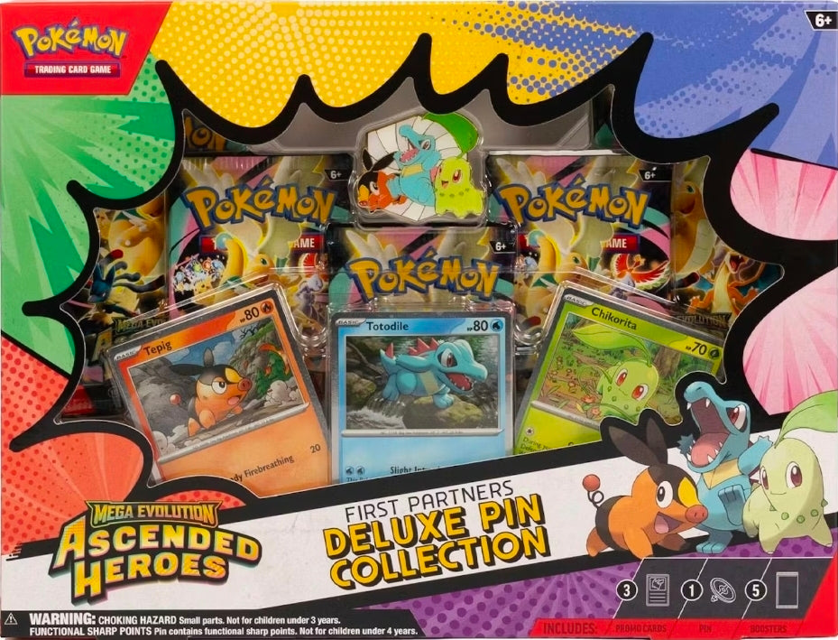 Ascended Heroes Deluxe Pin Collection Pokemon – New, collectible pins set with rare holo designs and premium packaging