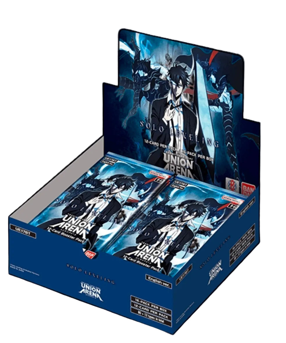 Solo Leveling Booster Box Union Arena New - sealed, factory-fresh collectible card game booster box for Solo Leveling