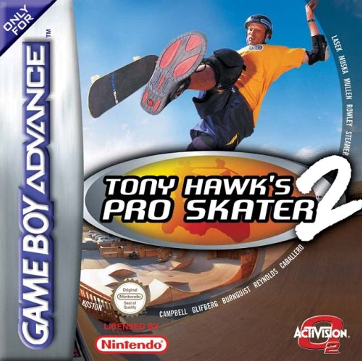 Tony Hawk's Pro Skater 2 for GBA - classic skateboarding game cartridge with retro gameplay and high replay value