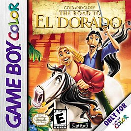 Buy The Road To El Dorado GBC VG, a classic adventure game cartridge for Game Boy Color, in excellent condition.