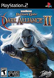 Baldur's Gate Dark Alliance II PS2 classic RPG game, vintage fantasy adventure for PlayStation 2 enthusiasts