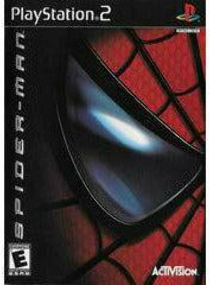 Spider-Man 1 PS2 video game, classic 2002 action-adventure title starring Peter Parker for PlayStation 2.
