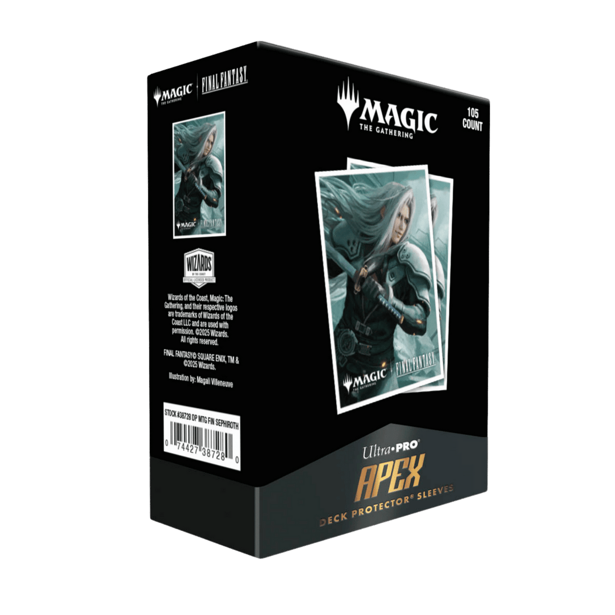 APEX Ultra-Pro Pro Sleeves 105ct Standard Size, clear card protectors for gaming, durable plastic, standard card size