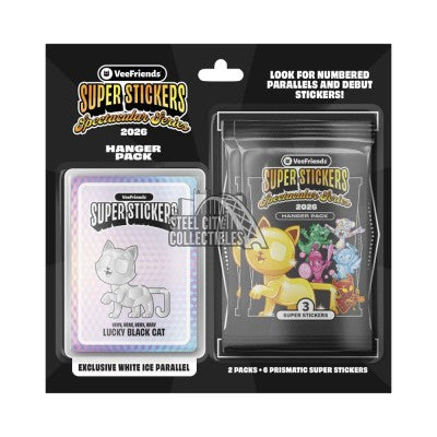 Super Stickers Spectacular Series White Ice Hanger 3-booster Blister New VeeFriends collectible
