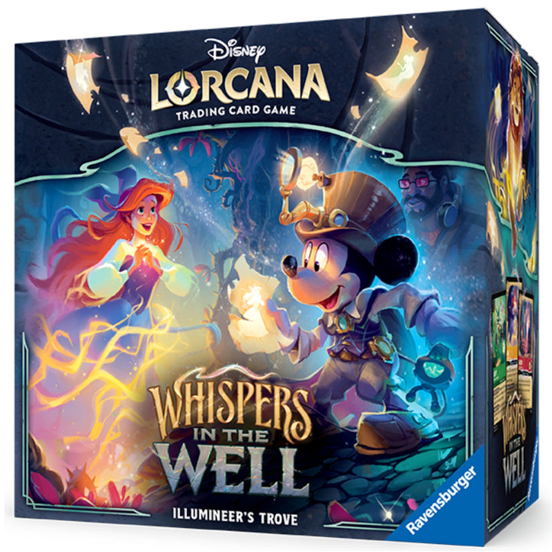 New Lorcana Illumineer’s Trove collectible card game pack, vibrant artwork edition