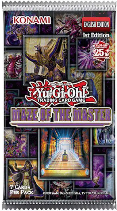 Yugioh Maze Of The Master Booster 1st Edition pack, new and sealed for collectors and players