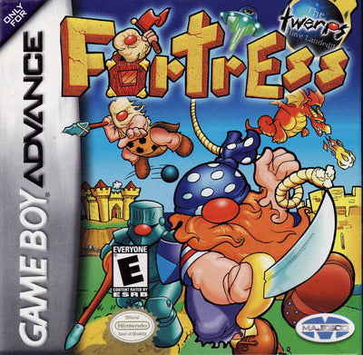 Fortess for GBA - classic Game Boy Advance game cartridge art, retro action title