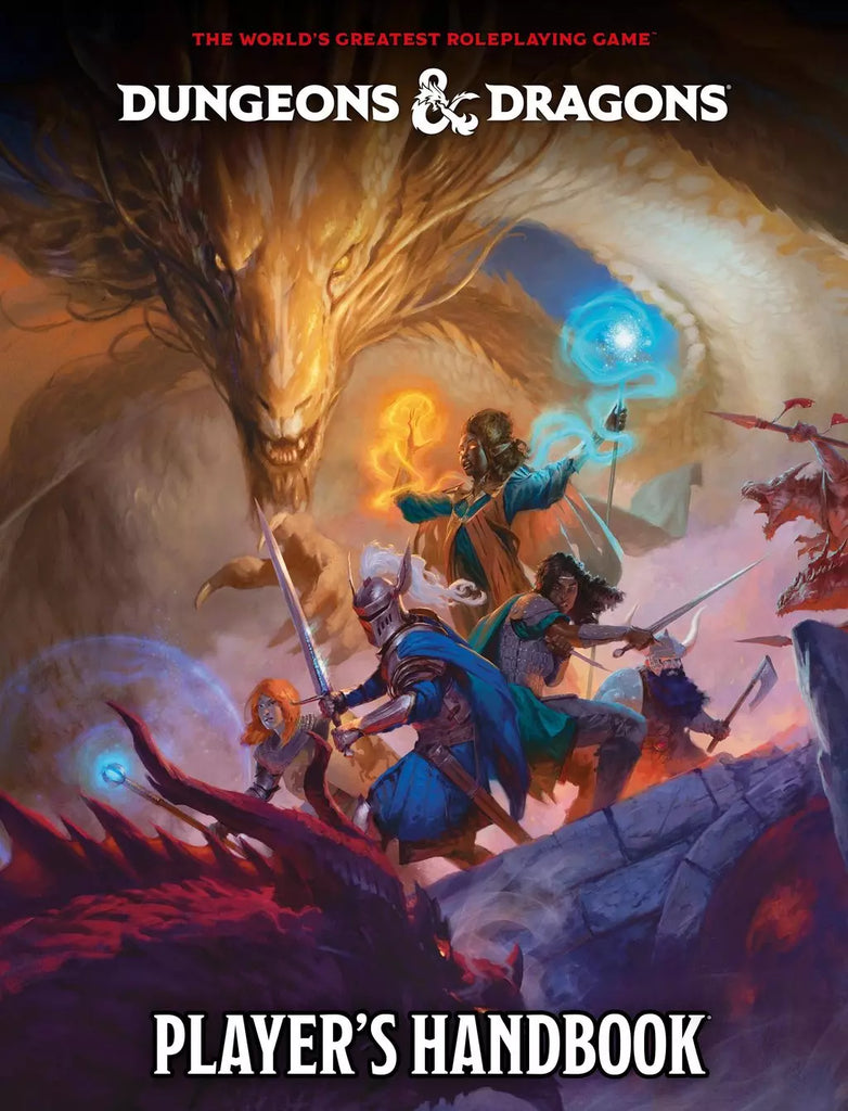 D&D Player’s Handbook 5th Edition 2024, essential guide for RPG gamers, hardcover, latest rules and classes