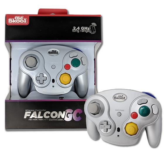 FalconGC Wireless Gamecube Controller - ergonomic, dual-analog, rechargeable wireless gamepad for Gamecube/PC