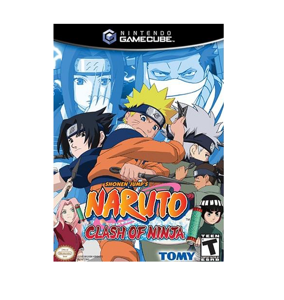 Naruto: Clash of Ninja Gamecube game, action-packed anime fighting game for Nintendo console enthusiasts