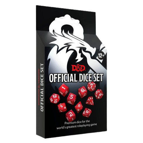 Buy D&D accessories: Official D&D Dice Pack, 20-piece set in assorted metallic colors, premium resin material for tabletop...