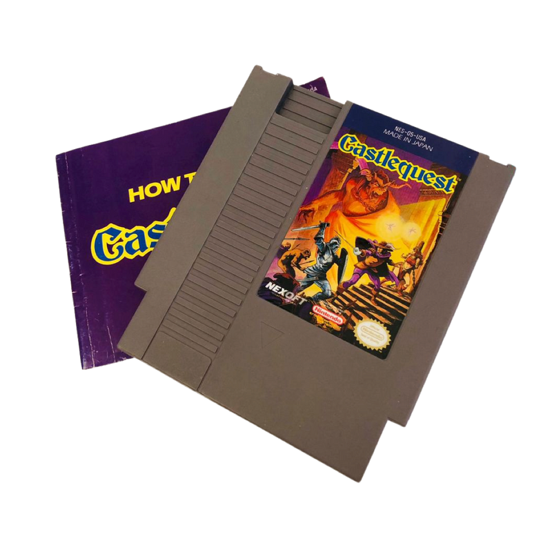 Vintage Castlequest NES VG cartridge, classic 8-bit video game, collectible condition