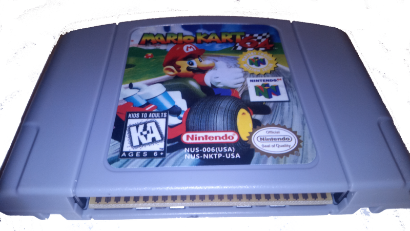 Buy Mario Kart 64 N64 VG, classic racing video game cartridge for Nintendo 64, vibrant graphics, multiplayer fun