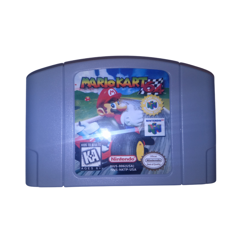 Buy Mario Kart 64 N64 VG, classic racing video game cartridge for Nintendo 64, vibrant graphics, multiplayer fun