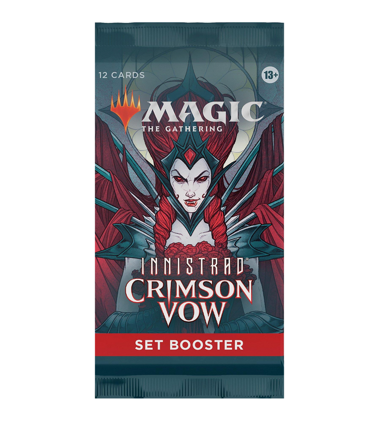 Buy new Innistrad Crimson Vow Booster Pack for draft play, featuring rare Magic: The Gathering cards